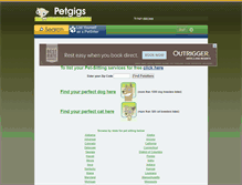 Tablet Screenshot of petgigs.com